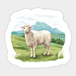 White Sheep Sticker